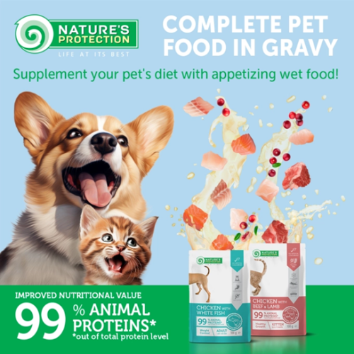 Nature's Protection 100g Healthy Growth ((Ocean Fish & Chicken)) Kitten 保然主食濕包 幼貓 健康成長 海魚+雞肉 100克 (KIP88) 新舊包裝隨機 (EXP: 03月/2028) Nature's Protection 100g Healthy Growth ((Ocean Fish & Chicken)) Kitten 保然主食濕包 幼貓 健康成長 海魚+雞肉 100克 (KIP88) 新舊包裝隨機 (EXP: 03月/2028)
